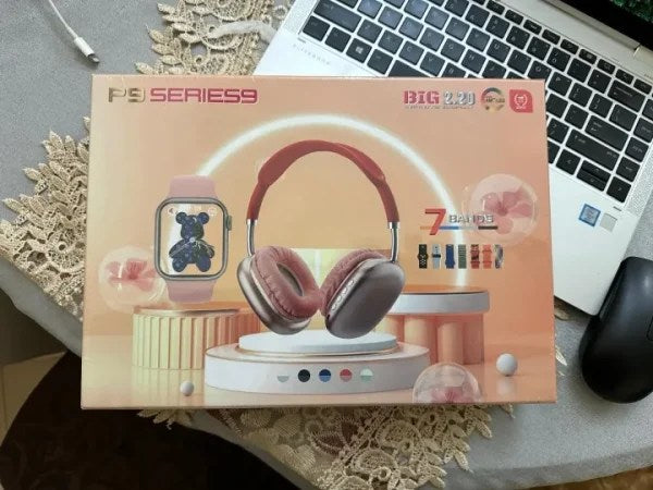 C9 Ultra 2 Smart Watch 7 Straps & P9 Headphones