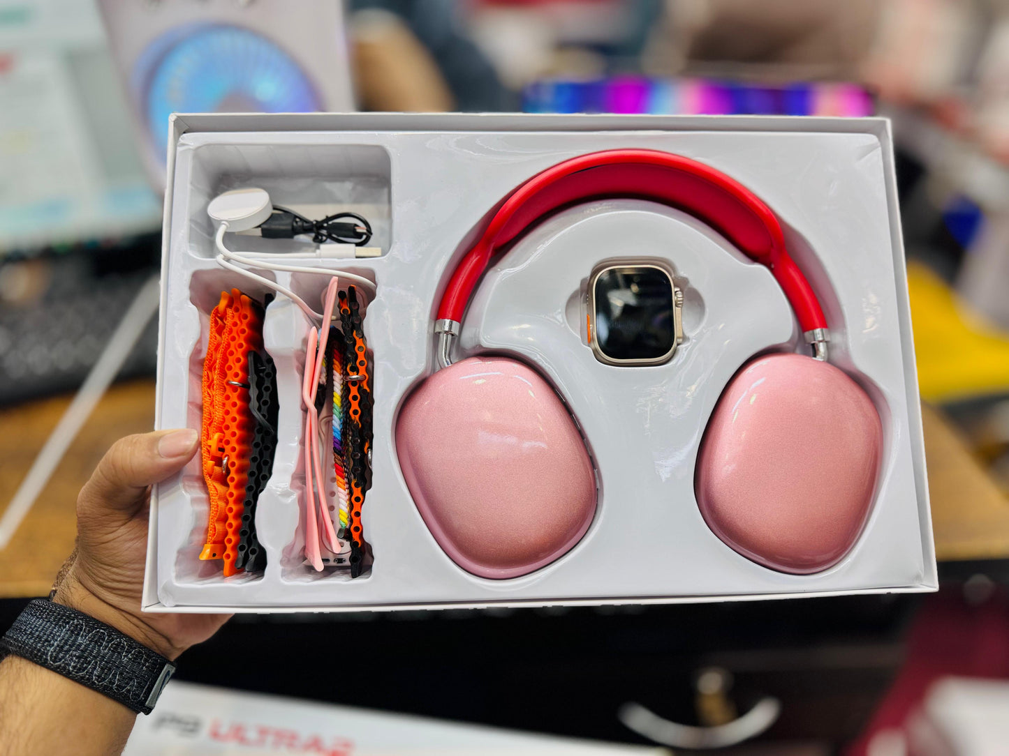 C9 Ultra 2 Smart Watch 7 Straps & P9 Headphones